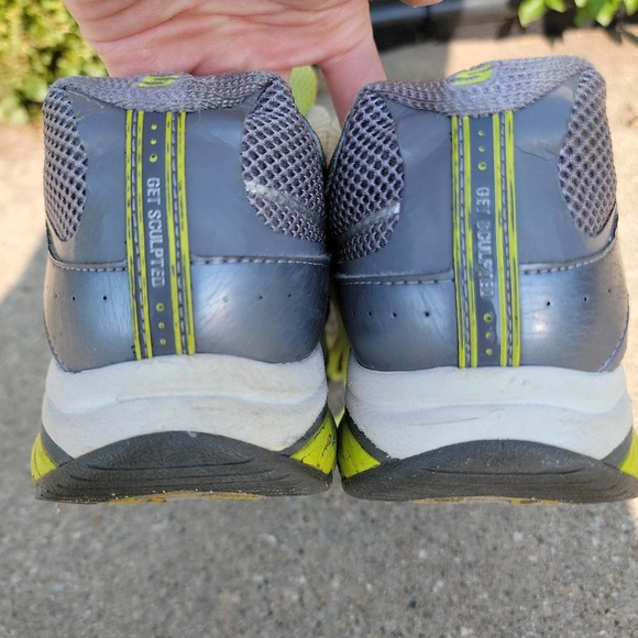 Skechers Shape-ups Sz 8.5 S2 Lite Charcoal/Lime - Picture 9 of 10
